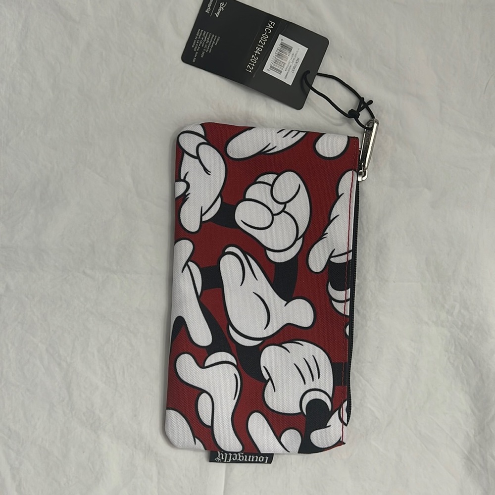 Loungefly Disney Mickey Hands AOP Coin Cosmetic Pencil Pouch